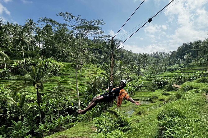 Ubud: ATV Rafting + Zipline, Swing, Sky Bike in Bali Rice Terrace - Starting at U Fun Field above the rice terraces