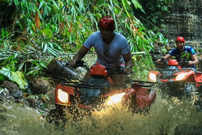 Ubud ATV Ride through River Jungle Rice Fields Puddles - Jungle tracks, rice fields, and the Gorilla Cave