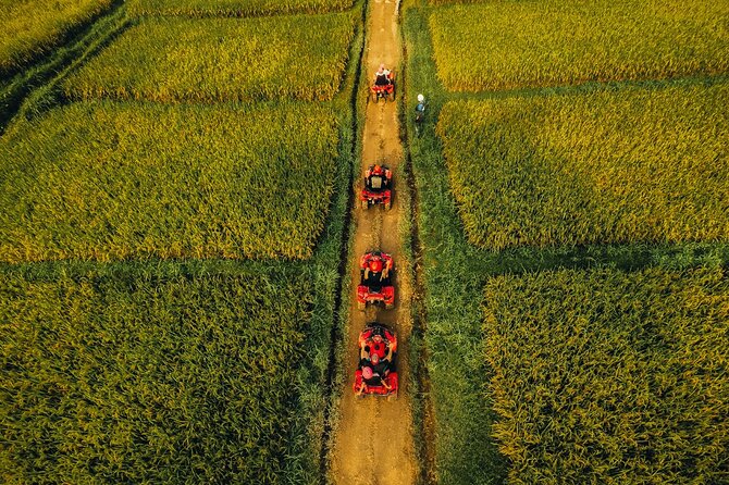 Ubud ATV Ride through River Jungle Rice Fields Puddles - The rafting add-on on the Ayung River