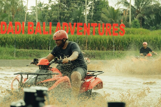Ubud ATV Ride through River Jungle Rice Fields Puddles - Arrival at Dadi Bali Adventures