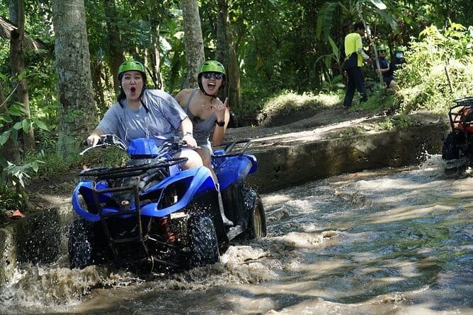 Ubud ATV Ride with Waterfall, Dragon Cave & Lunch – 2 Hours - Rice paddies and the World Ball statue