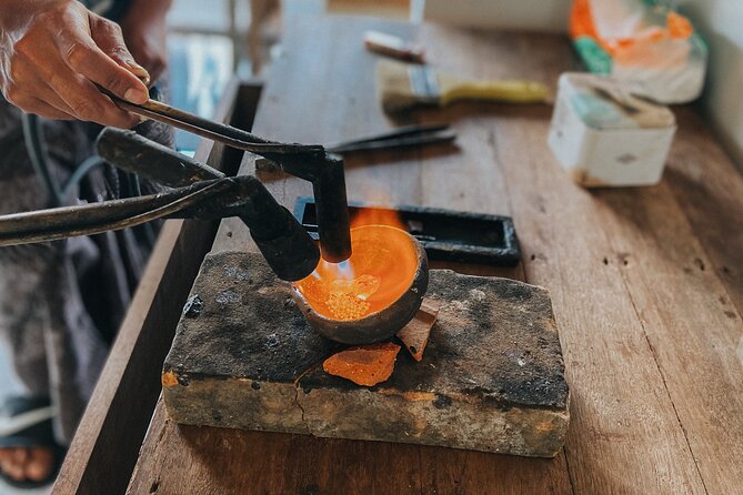 Ubud Bali Silver Jewelry Class - Shaping Silver With the Instructor’s Help