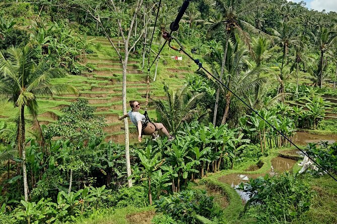 Ubud Half Day Zipline and Jungle Swing - Ulu Petanu Waterfall and the 180-step workout