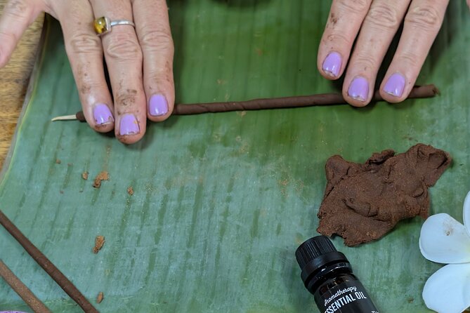 Ubud: Incense Making Workshop. Create Incense From Scratch! - Coating Sticks With Aromatic Powder