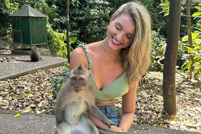 Ubud Monkey Forest, Scenic Rice Terrace with Swing and Waterfall - Tibumana Waterfall for a calmer break