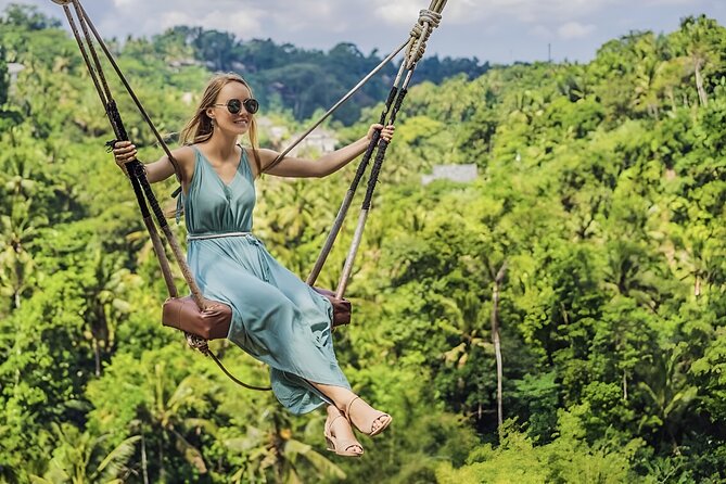 Ubud Tour with Monkey Forest Waterfalls Temples and More - The Ubud Jungle Swing, a scenic thrill with a catch