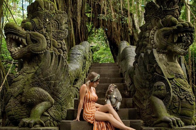 Ubud Tour with Swing, Temple, Monkey Forest, and Waterfall - Campuhan Ridge Walk and Ubud market views