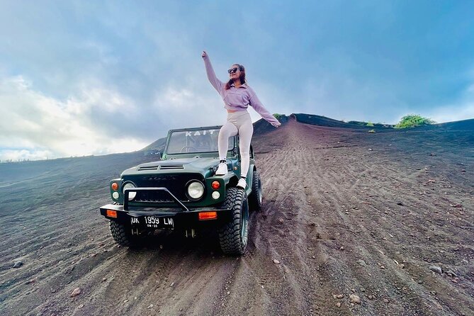 Volcano Jeep Adventure and Ubud Tour - Riding the Black Lava Trails of Mount Batur