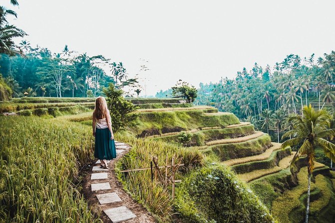 Volcano Jeep Adventure and Ubud Tour - Walking the Tegalalang Rice Terraces